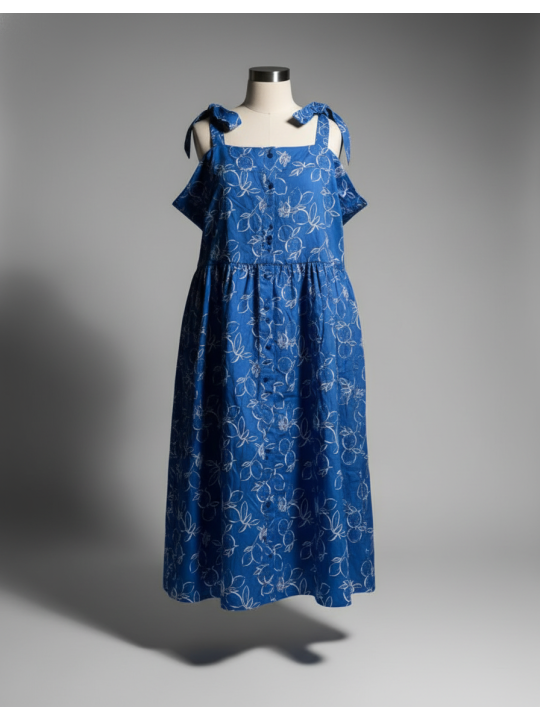 Free Assembly Blued Summer Dress Size 3X NWT