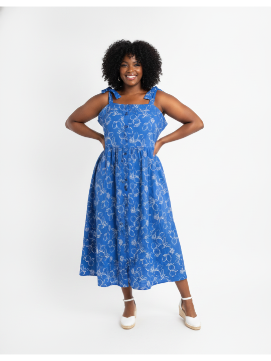 Free Assembly Blued Summer Dress Size 3X NWT