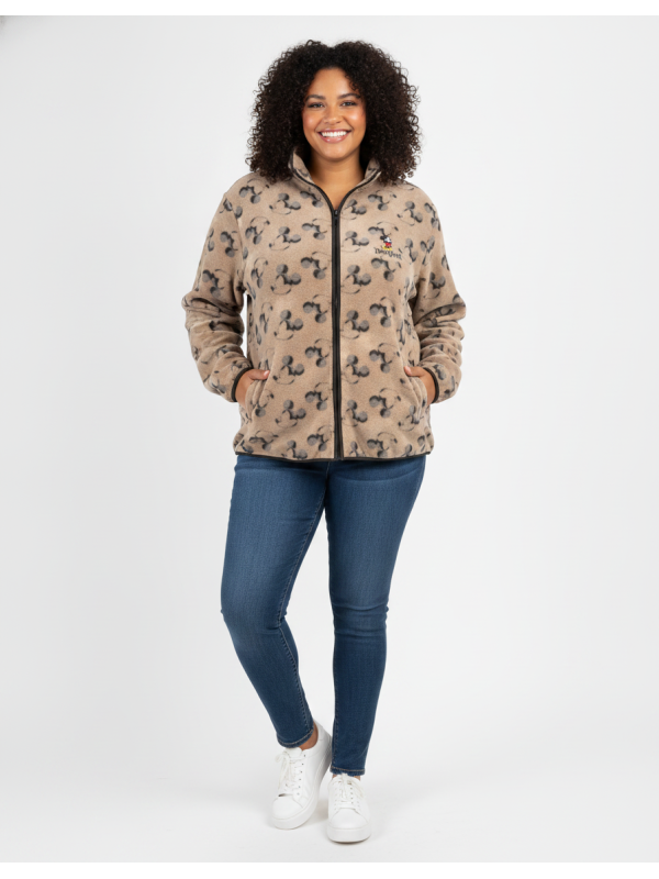 Disney Brown Fleece Zip-Up Size 3X NWT