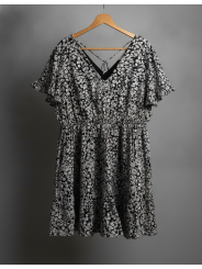 Terra & Sky Floral Dress Size 2X NWT