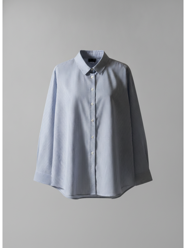 TORRID Blue/Wht Striped Button Up Size 3 (22/24)