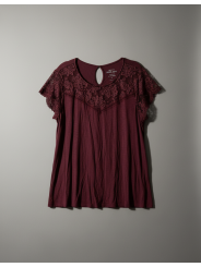 TORRID Purple Soft Knit Top Size 3 (22/24)