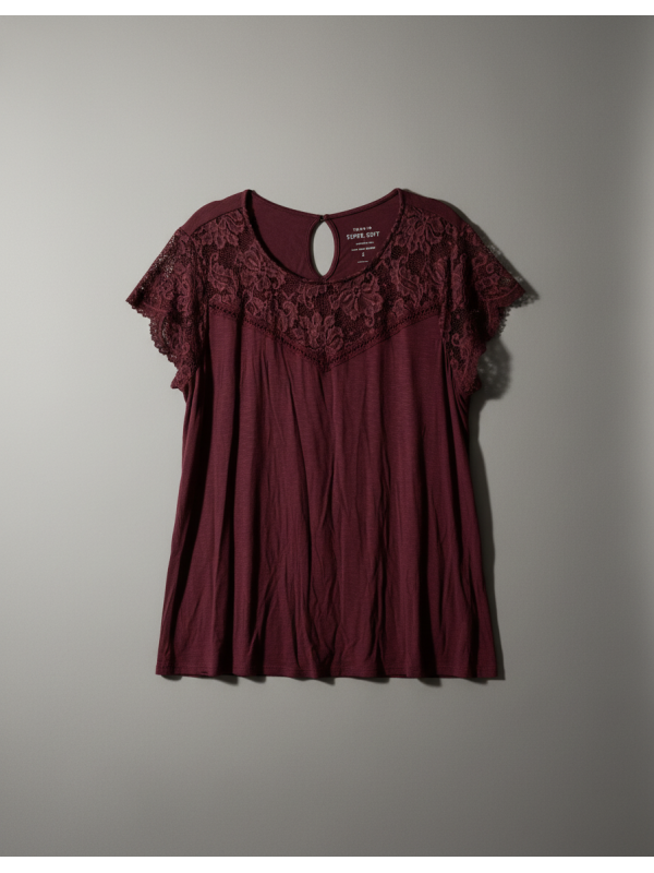 TORRID Purple Soft Knit Top Size 3 (22/24)