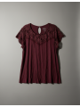 TORRID Purple Soft Knit Top Size 3 (22/24)