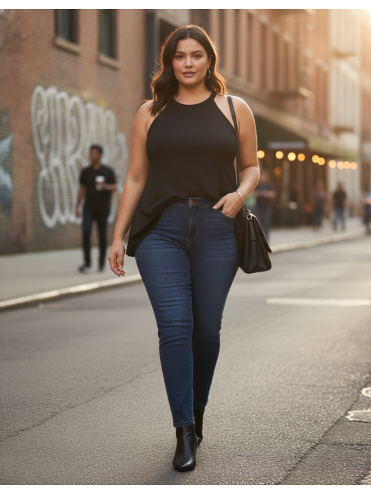 TORRID Black Tank Size 3 (22/24)