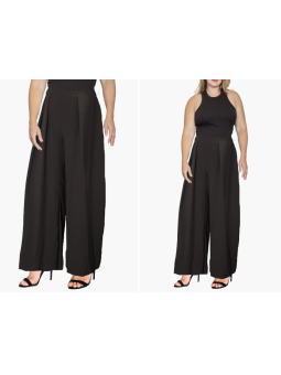 Standards & Practices  High Waist Wide Leg Pants Black Size 16