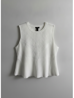 Halogen White Sweater Vest Size 2X