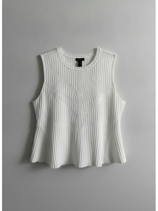 Halogen White Sweater Vest Size 2X
