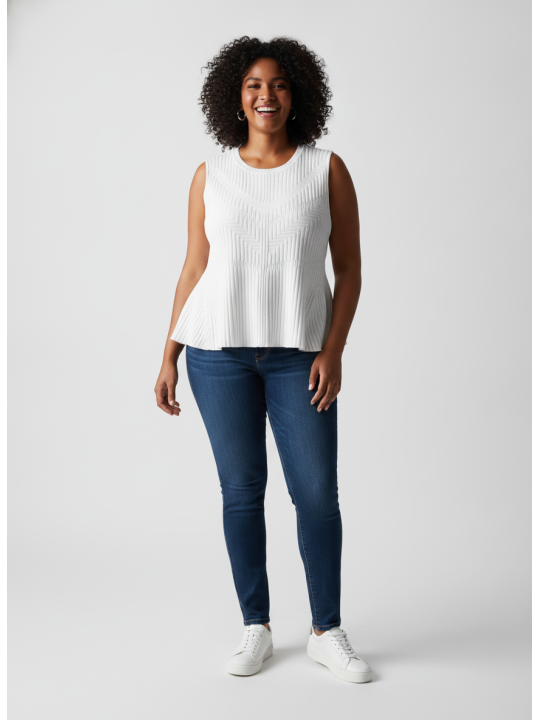Halogen White Sweater Vest Size 2X