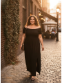City Chic Black Off the Shoulder Dress Size 18