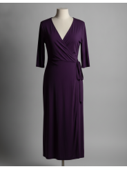 KIYONNA Purple Wrap Dress Size 2X