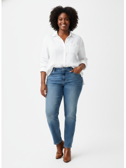 JAG Medium Wash Elastic Waistband Jean Size 20