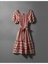 City Chic Pink Striped Dress Size XL