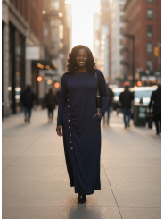 ELOQUII Navy Dress Size 20