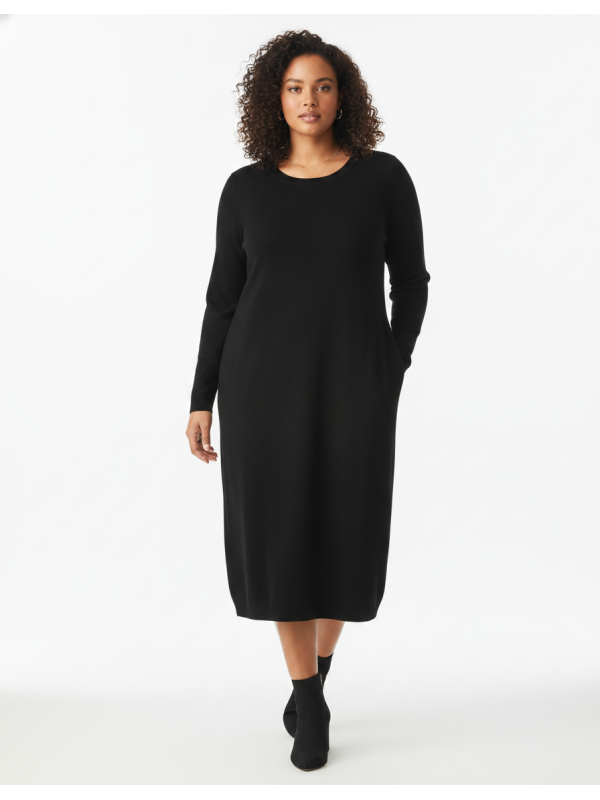 Nordstrom Rack Black Sweater Dress Size 1X