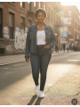 LIVERPOOL Jean Jacket Size 2X