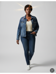 LIVERPOOL Jean Jacket Size 2X