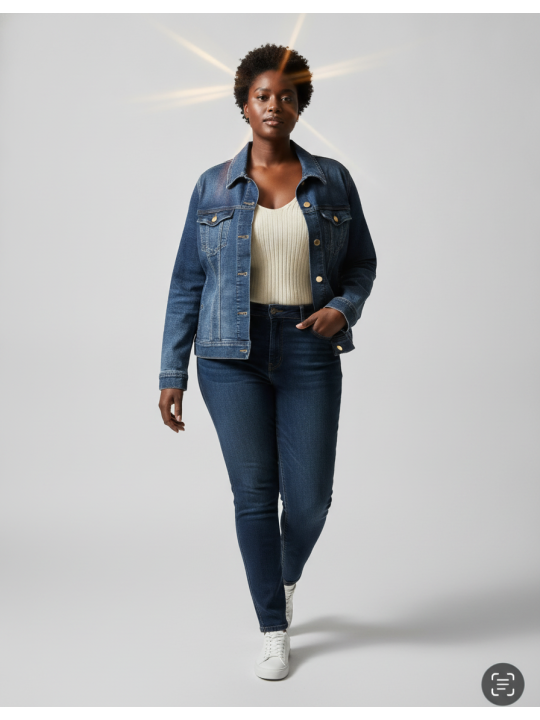 LIVERPOOL Jean Jacket Size 2X