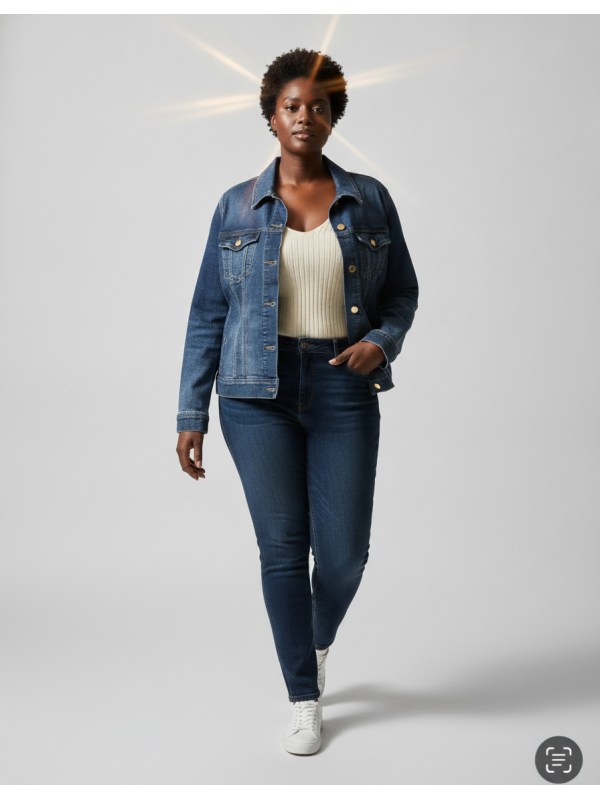 LIVERPOOL Jean Jacket Size 2X