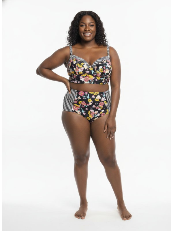TORRID 2-Piece Floral Swimsuit Size 2 (18/20)