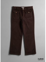 ELOQUII Brown Corduroy Pants Size 20