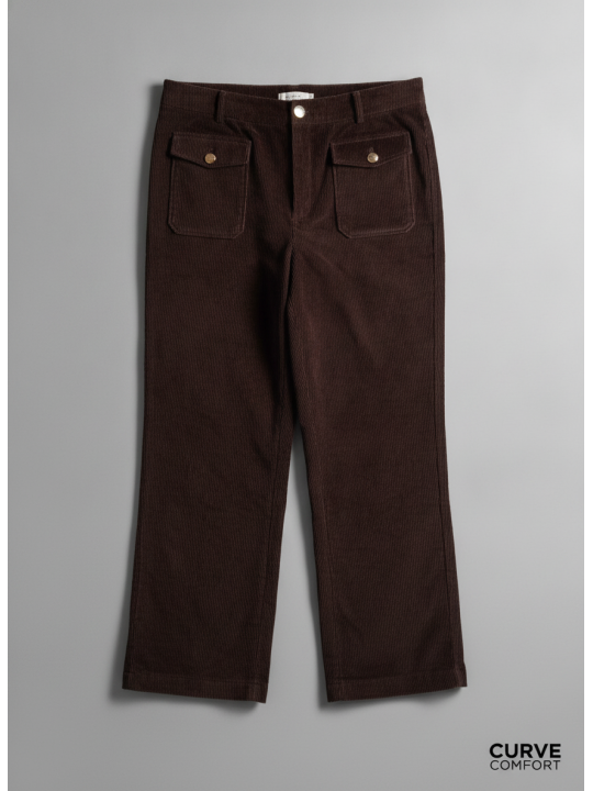 ELOQUII Brown Corduroy Pants Size 20