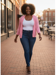TORRID Pink Shrug Size 3 (22/24)
