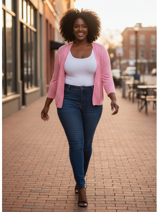 TORRID Pink Shrug Size 3 (22/24)