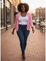 TORRID Pink Shrug Size 3 (22/24)