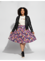Lula Roe Purple Floral Skirt Size 2XL NWT