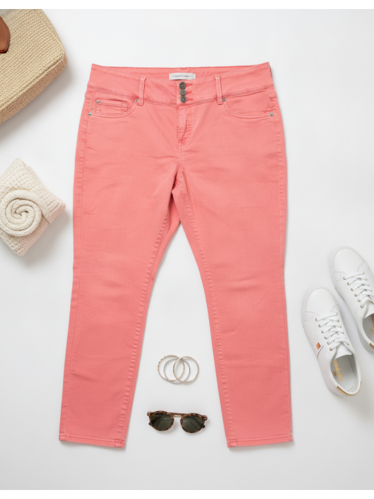 Torrid Coral Denim Pant Size 20R