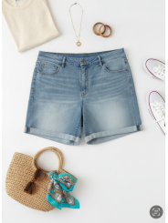 Terra & Sky Medium Wash Shorts Size 20