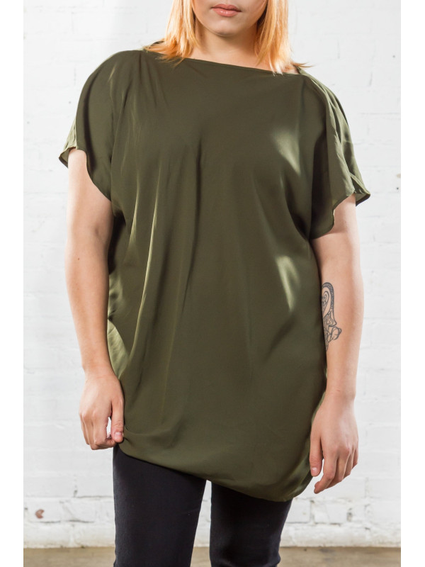 6TH AND LANE OLIVE TUNIC SIZE 24
