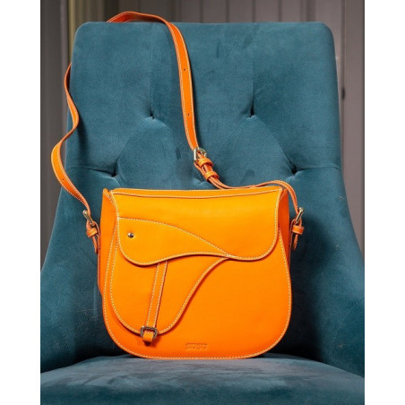 SUSU ORANGE SHOULDER SADDLE BAG