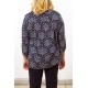 LUCKY BRAND PRINTED 3/4 SLEEVE TUNIC SIZE 2X