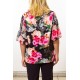 CITY CHIC FLORAL FLUTED 3/4 SLEEVE SIZE 14 NEW