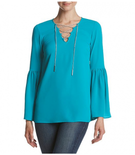 MICHAEL KORS BELL SLEEVE CHAIN TOP SIZE 2X NEW