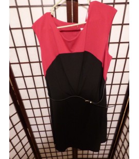 Size 18 Calvin Klein Classic Pink & Black Dress