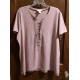 Size 3X Lace Up Tee Shirt