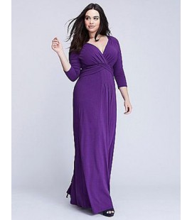 KIYONNA Purple Desert Rain Jersey Maxi Size 4 (26/28)