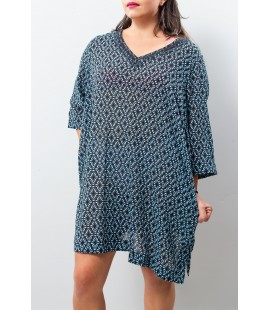 LAND'SEND PRINTED COVER UP 2X