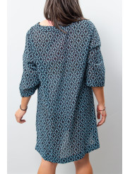 LAND'SEND PRINTED COVER UP 2X