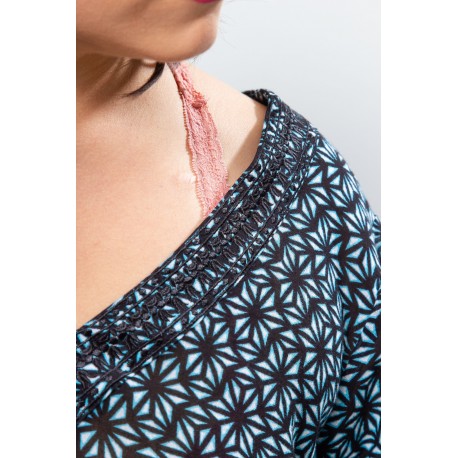 LAND'SEND PRINTED COVER UP 2X