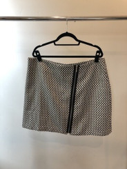 Be Geo Print Zip Mini Skirt Size 16