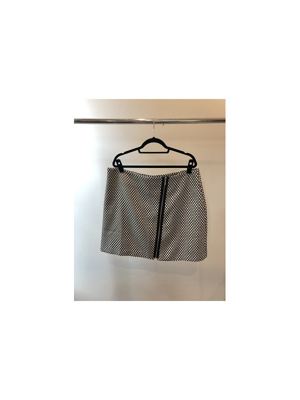 Be Geo Print Zip Mini Skirt Size 16