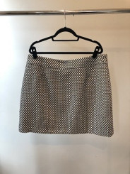 Be Geo Print Zip Mini Skirt Size 16