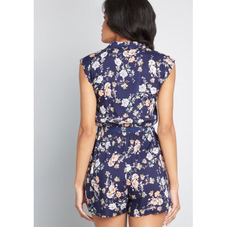 Modcloth Read it and Steep Romper Size 3X