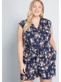 Modcloth Read it and Steep Romper Size 3X