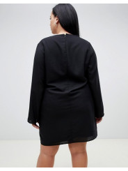 ASOS Design Curve Embroidered Mini Shift Dress