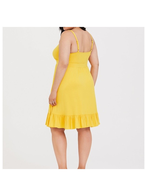 Torrid Yellow Skater Dress Size 2 (18/20)